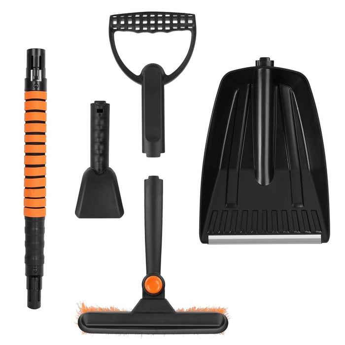 5-in-1 Detachable 180° Adjustable Ice Scraper Snow Shovel by DailySale