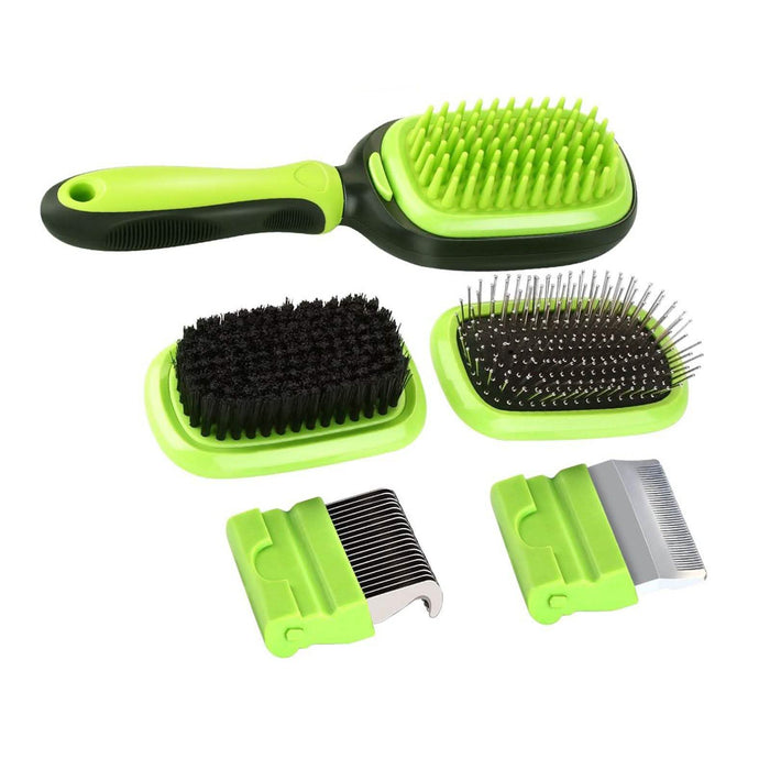 5-in-1 Pet Brush Set Pet Grooming Shedding Massage Combs by DailySale