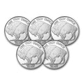 5-Pack: 1 Oz Silver Round - Buffalo by DailySale