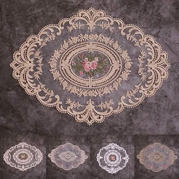 5-Pack: 3 Styles Vintage Lace Embroidery Placemat by DailySale
