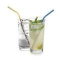 5-Pack: Colored Platinum Stainless Steel Straws With Brush by DailySale