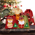 5-Pack: Drawstring Christmas Bags by DailySale