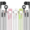 5-Pack: Earbuds Earphones with Microphone