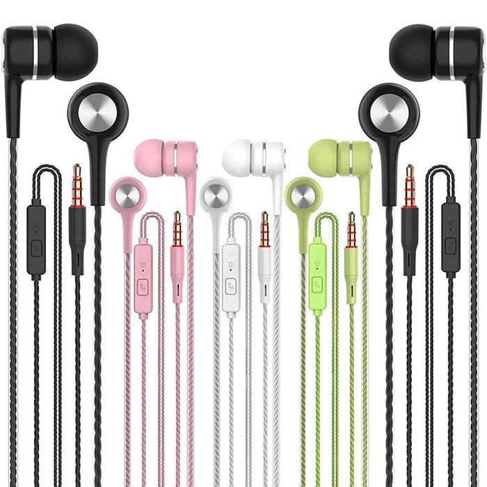 5-Pack: Earbuds Earphones with Microphone by DailySale