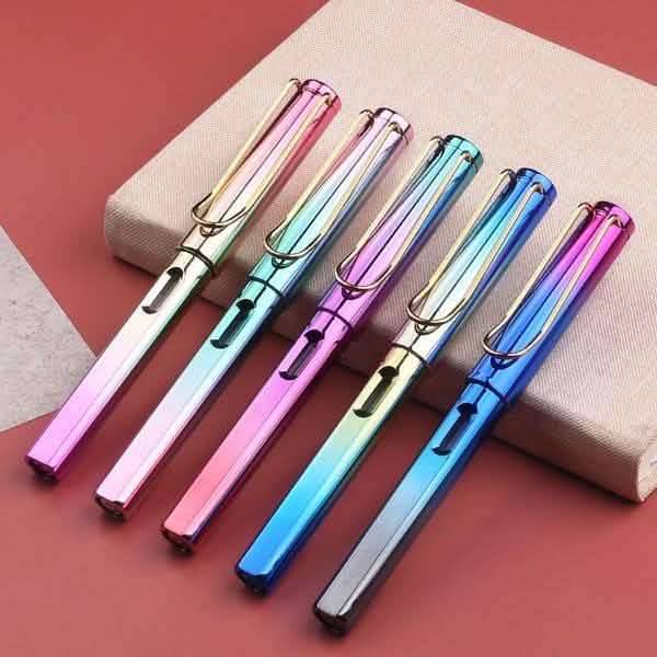 5-Pack: Fashion Color Student Office Fountain Pen School Stationery Supplies Ink Pens by DailySale