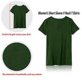 5-Pack: Ladies Ultra Soft Cotton Blend Basic V-Neck Short Sleeve Shirts by DailySale