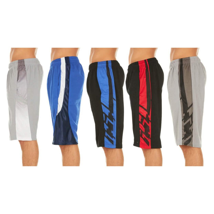 5-Pack: Men's Active Athletic Assorted Performance Shorts by DailySale