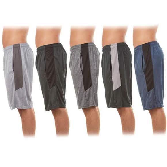 5-Pack: Men's Athletic Dry Fit Performance Shorts by DailySale