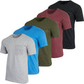 5-Pack: Men's Cotton Crew Neck Pocket T-Shirts by DailySale
