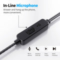 5-Pack: Microphone Wired Earbuds Isolating In-Ear Headphones by DailySale