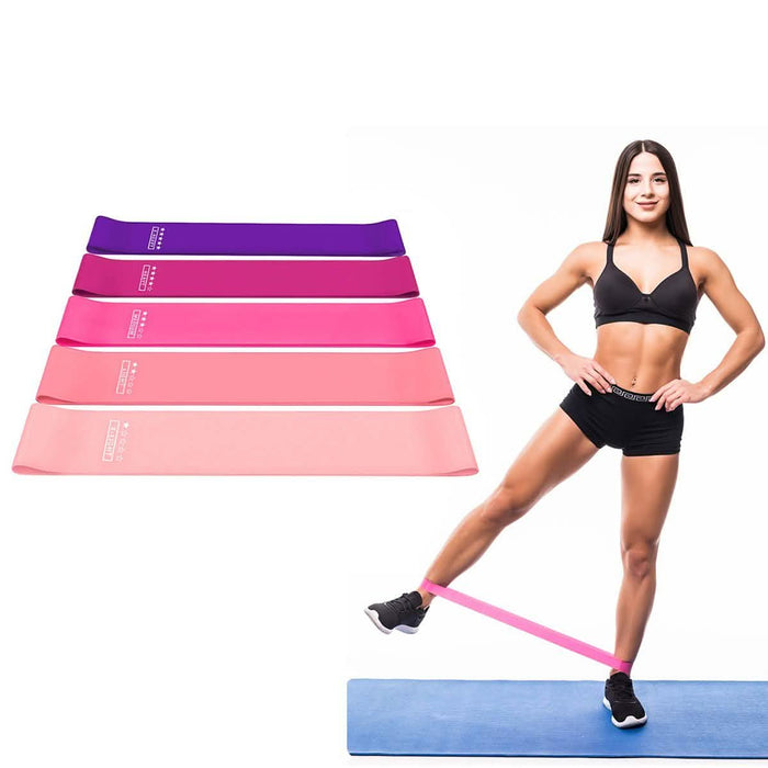 5-Pack: Precision Workout Yoga Fitness Exercise Bands Loops by DailySale