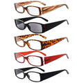 5 Pack Rectangle Stylish Reading Glasses R040-A by Pasteur Pharmacy