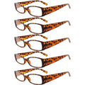 5 Pack Rectangle Stylish Reading Glasses R040-A by Pasteur Pharmacy