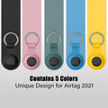 5-Pack: Silicone Airtag Holder with Anti-Lost Keychain by DailySale