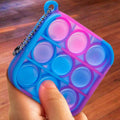 5-Pack: Simple Dimple Mini Stress Relieving Push Pop Bubble Fidget Toy Keychain by DailySale