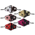 5-Pack: Star Struck Cotton Reversible Sequin Fashion Face Masks With Adjustable Ear Loops by DailySale