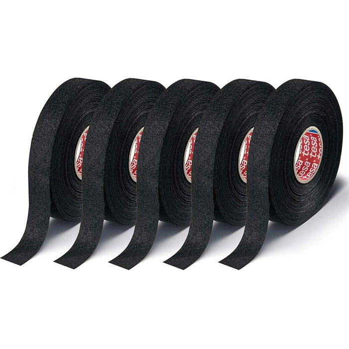 5-Pack: Tesa 51608 Adhesive Wiring Loom Cloth Tape by DailySale