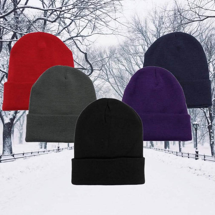 5-Pack: Thermal Windproof Winter Beanie Hat by DailySale