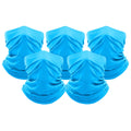 5-Pack: Unisex Moisture Wicking Gaiter Face Neck Scarf Bandanna by DailySale