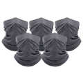 5-Pack: Unisex Moisture Wicking Gaiter Face Neck Scarf Bandanna by DailySale