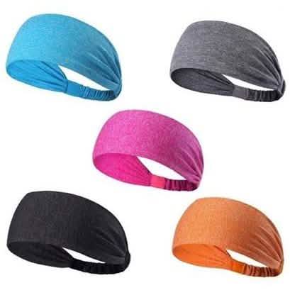 5-Pack: Unisex Sports Fitness Headband and Sweatband by DailySale
