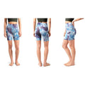 5-Pack: Women's High Waisted Tie Dye Athletic Biker Shorts by DailySale