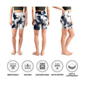 5-Pack: Women's High Waisted Tie Dye Athletic Biker Shorts by DailySale