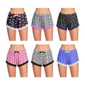 5-Pack: Women's Soft Comfy Printed Lounge Sleep Pajama Short by DailySale