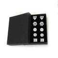 5-Pair Set: Sterling Silver Crystal Stud Set Made with Swarovski Elements by DailySale