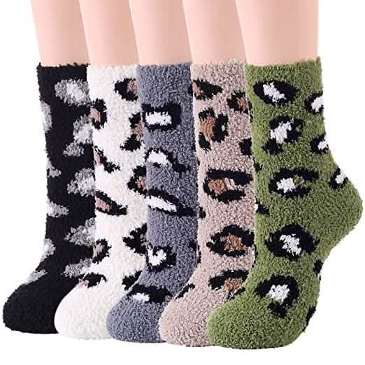 5-Pair: Womens Fuzzy Socks Winter Slipper Socks by DailySale