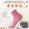 5-Pair: Women's Winter Socks Gift Box Free Size Thick Wool Soft Warm Casual Socks by DailySale