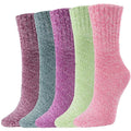 5-Pair: Women's Winter Socks Gift Box Free Size Thick Wool Soft Warm Casual Socks by DailySale