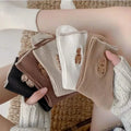 5-Pairs: Bear Embroidery Low Cut Ankle Socks by DailySale