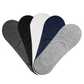 5-Pairs: Breathable No Show Boat Socks Non-Slip by DailySale
