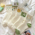 5-Pairs: Stylish Retro Floral Socks by DailySale