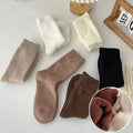 5-Pairs: Thick Thermal Mixed Color Mid Tube Socks by DailySale