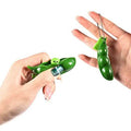 5-Piece: Edamame Keychain Squeeze Toy by DailySale