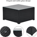 5-Piece: Patio Rattan PE Wicker Furniture Corner Sofa Set by DailySale