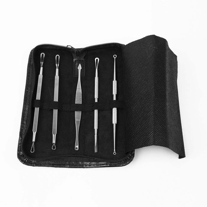 5-Piece Set: Blackhead Remover Kit Stainless Steel Popping Zit Remover by DailySale