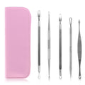 5-Piece Set: Blackhead Remover Kit Stainless Steel Popping Zit Remover by DailySale