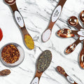5-Piece Set: Copper Dual-Sided Stackable Magnetic Measuring Spoons by DailySale