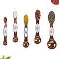 5-Piece Set: Copper Dual-Sided Stackable Magnetic Measuring Spoons by DailySale