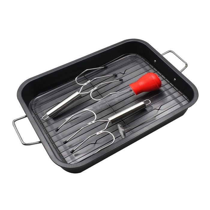 5-Piece Set: Non-Stick Roaster Pan Set by DailySale