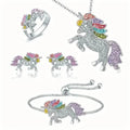 5-Piece Set: Pendant Necklace, Bracelet, Earrings, Ring Set Decoration Accessories by DailySale