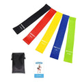 5-Piece Set: Resistance Loop Exercise Bands by DailySale