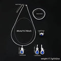 5-Piece Set: Stylish Jewelry Set for Women, Pair of Earrings, Necklace, Ring and Bracelet Adorned with Glass Accents by DailySale