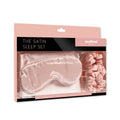 5-Piece: Silky Satin Cozy Comfortable Blush Sleep Set For Peaceful Sleep And Healthy Skin by DailySale