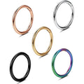 5-Piece: Stainless Steel Septum Piercing Nose Hoop Ring by DailySale