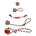 5-Pieces: Christmas Dog Rope Chew Toys by DailySale