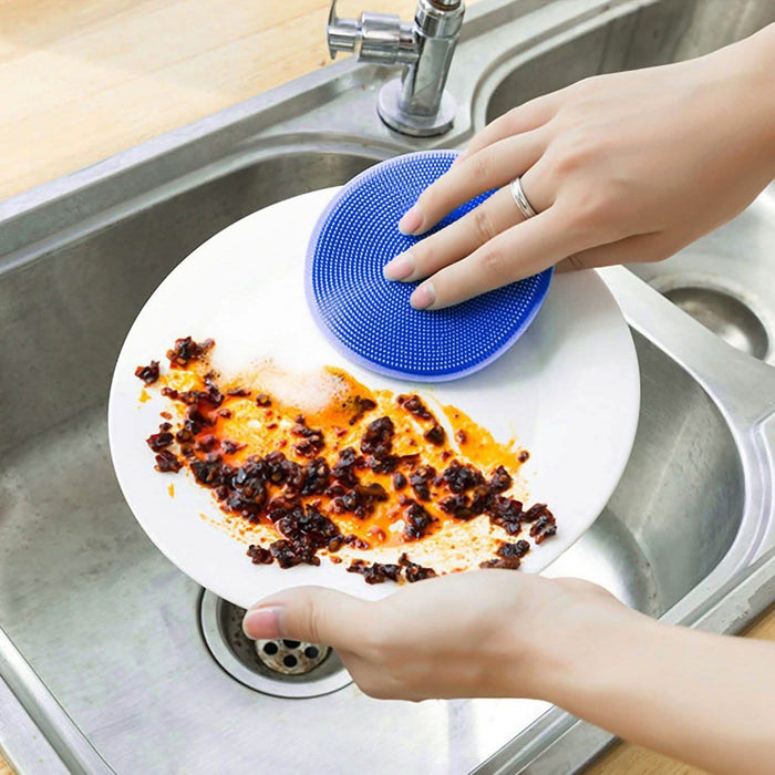 5-Pieces: Kitchen Cleaning Silicone Scrubber by DailySale